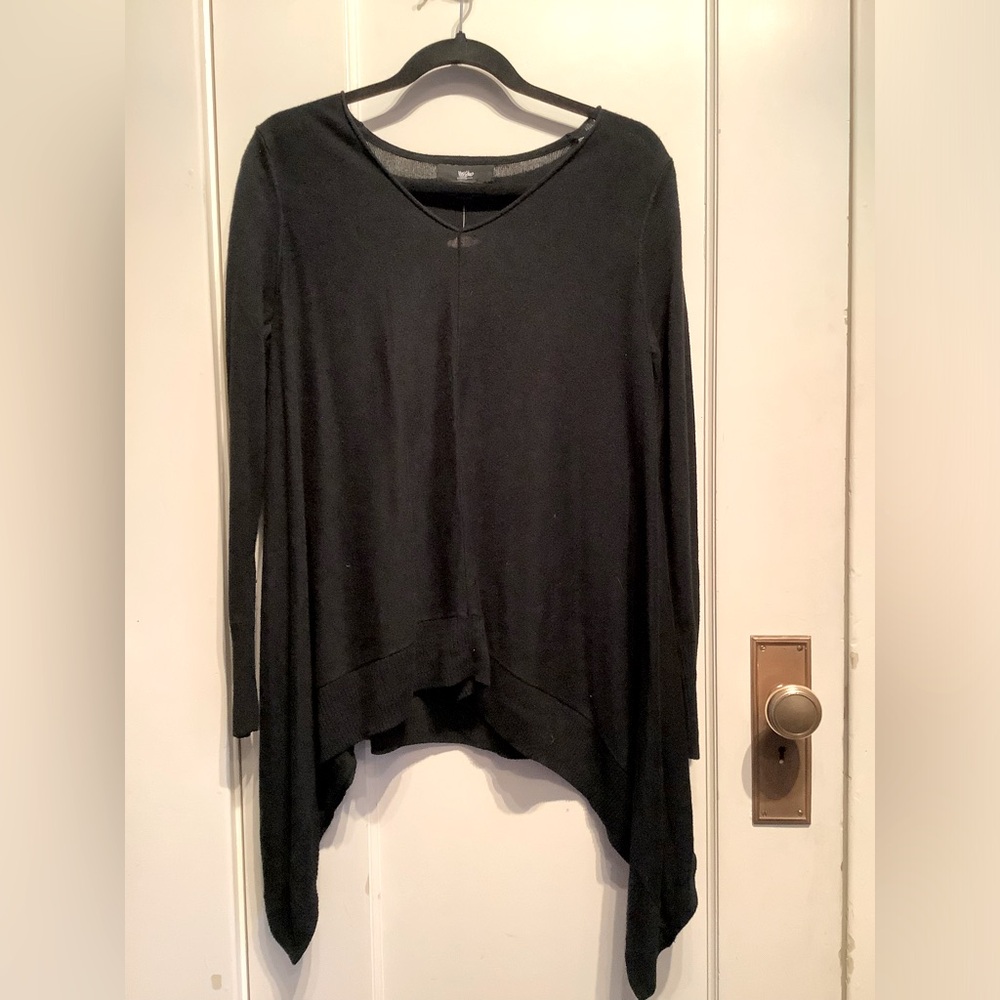 Black Long Sleeve Top with Flare